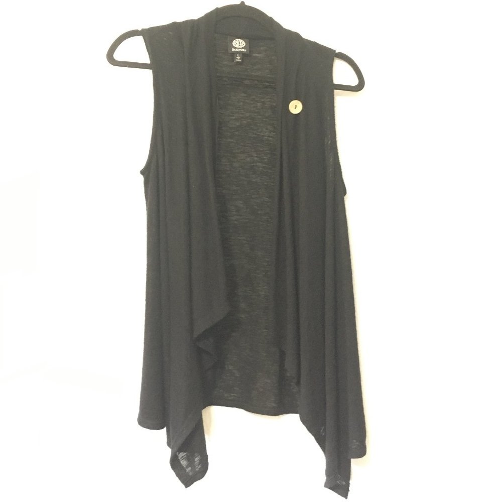 Bobeau Sleeveless Wrap Cardigan Large